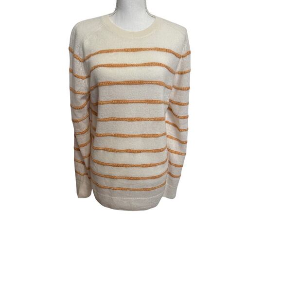 Lafayette 148 NWT New York Cashmere Stripped Breton Sweater Size 2X - Picture 1 of 11